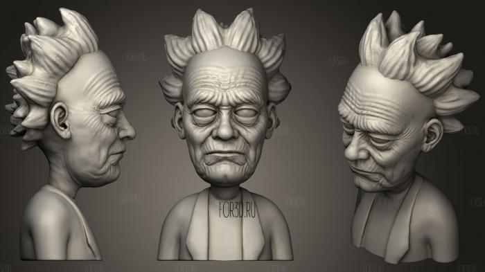 Rick Sanchez (1) 3d stl for CNC